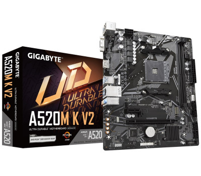 Мат.плата AM4 (A520) Gigabyte A520M K V2, MicroATX Мат.плата AM4 (A520) Gigabyte A520M K V2, MicroATX