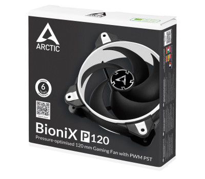 Вентилятор 120 мм, Arctic BioniX P120, Black/ White, 120х120х27 мм, PWM, (ACFAN00116A) Вентилятор 120 мм, Arctic BioniX P120, Black/ White, 120х120х27 мм, PWM, (ACFAN00116A)