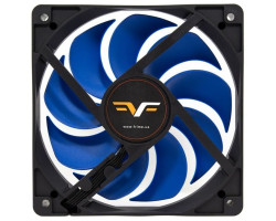 Вентилятор 120 мм, Frime 120x120x25мм 4Pin+Molex 2000rpm FD Bearing Black/ Blue (FBF120HB20PWM)