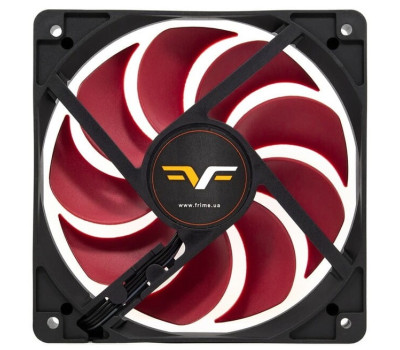 Вентилятор 120 мм, Frime 120x120x25мм 4Pin+Molex 2000rpm FD Bearing Black/ Red (FRF120HB20PWM)