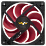 Вентилятор 120 мм, Frime 120x120x25мм 4Pin+Molex 2000rpm FD Bearing Black/ Red (FRF120HB20PWM)