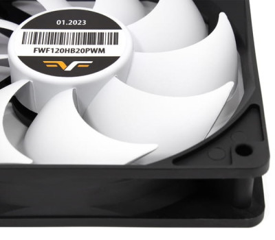 Вентилятор 120 мм, Frime 120x120x25мм 4Pin+Molex 2000rpm FD Bearing Black/ White (FWF120HB20PWM) Вентилятор 120 мм, Frime 120x120x25мм 4Pin+Molex 2000rpm FD Bearing Black/ White (FWF120HB20PWM)