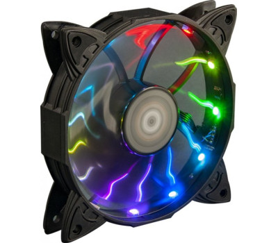 Вентилятор 120 мм, Frime Iris LED Fan 12LED Auto Effect, 1200 ±10% об/ хв, (FLF-HB120AUTO12)