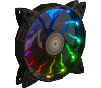 Вентилятор 120 мм, Frime Iris LED Fan 12LED Auto Effect, 1200 ±10% об/ хв, (FLF-HB120AUTO12)