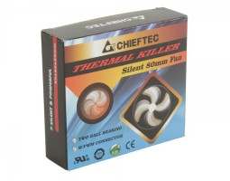 Вентилятор 80 mm Chieftec Thermal Killer AF-0825PWM чорний 80x80x25мм