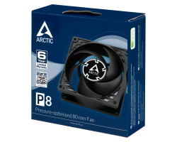 Вентилятор 80 мм, Arctic P8, Black, 80х80х25 мм, 3000 об/ хв, 3-pin, (ACFAN00147A)