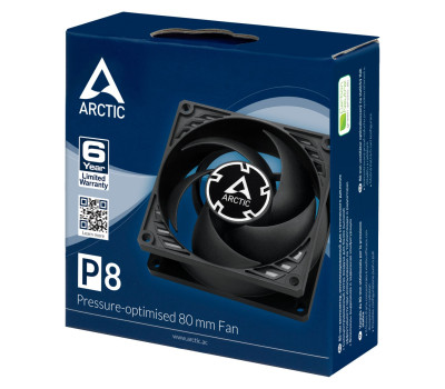 Вентилятор 80 мм, Arctic P8, Black, 80х80х25 мм, 3000 об/ хв, 3-pin, (ACFAN00147A) Вентилятор 80 мм, Arctic P8, Black, 80х80х25 мм, 3000 об/ хв, 3-pin, (ACFAN00147A)