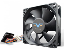 Вентилятор 80 мм, Frime 80x80x25мм 4pin+Molex 2000rpm 2Ball Bearing Black (FF80252BBPWM)