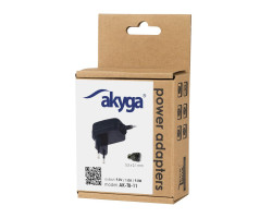 Сетевое зарядное устройство Akyga AK-TB-11, 9V, 1A, 9W, разъем 5.5x2.1mm
