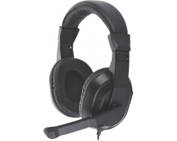 Навушники Gemix HP-210MV, Black, 2 x Mini jack (3.5мм), накладні, регулятор гучності, кабель 1.5 м