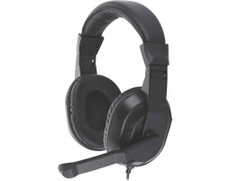 Навушники Gemix HP-210MV, Black, 2 x Mini jack (3.5мм), накладні, регулятор гучності, кабель 1.5 м