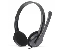 Навушники REAL-EL GD-012, Black, Mini jack 3.5 мм, накладні, поворотний мікрофон, кабель 1.5 м-foto2