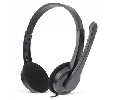 Навушники REAL-EL GD-012, Black, Mini jack 3.5 мм, накладні, поворотний мікрофон, кабель 1.5 м