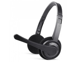 Навушники REAL-EL GD-012, Black, Mini jack 3.5 мм, накладні, поворотний мікрофон, кабель 1.5 м