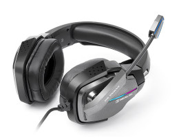 Наушники REAL-EL GDX-7680, Black, Mini jack + USB, накладные, микрофон, кабель 2.2 м (GDX-7680)-foto3