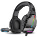 Навушники REAL-EL GDX-7780 Surround 7.1, Black, RGB, USB, накладні, мікрофон, кабель 2.2 м 