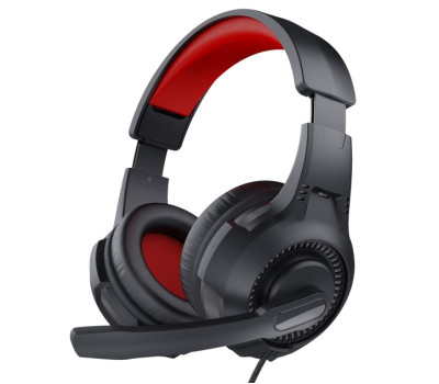 Навушники Trust GAMING, Black/ Red, 3.5 мм, мікрофон, регульоване наголов`я, 2 м (24785)