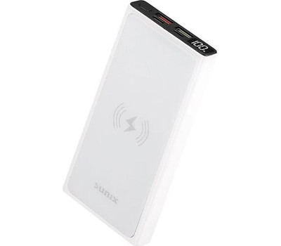 Универсальная мобильная батарея 14000 mAh, Sunix PB-20, White, 2xUSB, wireless charge, quick charge Универсальная мобильная батарея 14000 mAh, Sunix PB-20, White, 2xUSB, wireless charge, quick charge