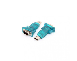 Адаптер USB > COM (USB to RS232), Dynamode, Blue, чіп CH340 (USB-SERIAL-2)