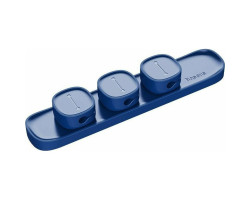 Держатель кабеля Baseus Peas Cable Clip Dark Blue (ACWDJ-03), 9x1.8 см + 3 магнита 1.6x1.6 x0.6см