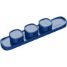 Держатель кабеля Baseus Peas Cable Clip Dark Blue (ACWDJ-03), 9x1.8 см + 3 магнита 1.6x1.6 x0.6см