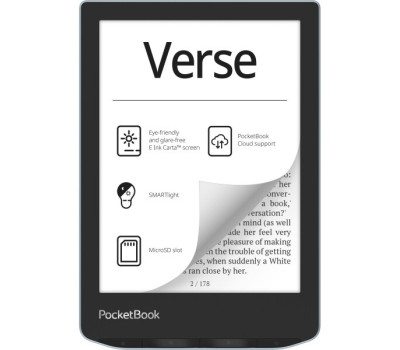 Електронна книга 6&Prime; PocketBook Verse PB629 Bright Blue (PB629-2-CIS) E-Ink Carta