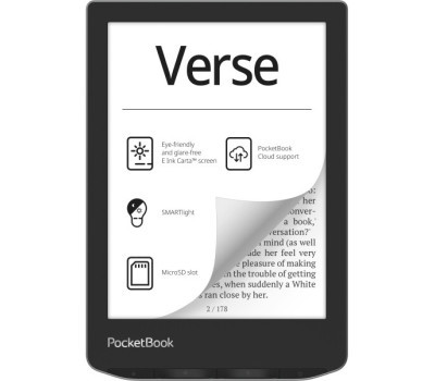 Електронна книга 6&Prime; PocketBook Verse PB629 Mist Grey (PB629-M-CIS) E-Ink Carta