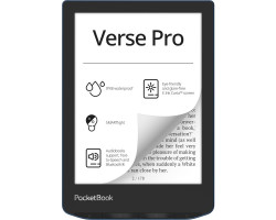 Електронна книга 6&Prime; PocketBook Verse Pro PB634 Azure (PB634-A-CIS) E-Ink Carta