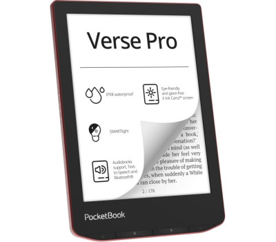 Електронна книга 6&Prime; PocketBook Verse Pro PB634 Passion Red (PB634-3-CIS) E-Ink Carta