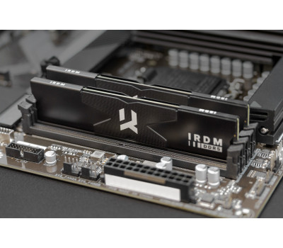 Пам`ять 16Gb x 2 (32Gb Kit) DDR5, 6000 MHz, Goodram IRDM, Black, (IR-6000D564L30S/ 32GDC)