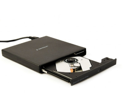 Внешний оптический привод Gembird, Black, DVD+/ -RW, USB 2.0 (DVD-USB-04)