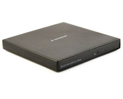Внешний оптический привод Gembird, Black, DVD+/ -RW, USB 2.0 (DVD-USB-04)