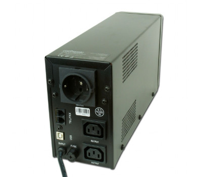 Джерело безперебійного живлення EnerGeni EG-UPS-032, LCD дисплей, USB порт, 850 ВA