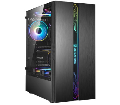Корпус 2E Gaming RUNA, Black, без БЖ, Midi Tower, (2E-G2107)