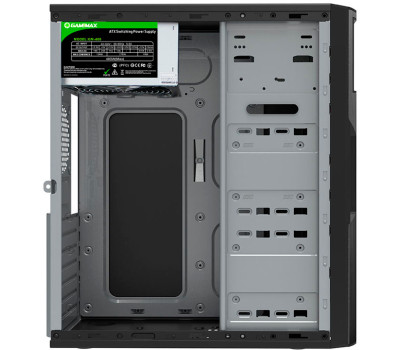 Корпус GameMax ET-211 Black, 400 Вт, Midi Tower, ATX /  Micro ATX /  Mini ITX, 4хUSB 2.0 (ET-211-400)