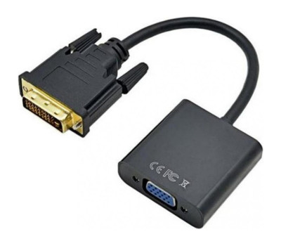 Переходник DVI-D > VGA (DVI-D папа - VGA мама), STLab, Black, 13 см (U-993) Переходник DVI-D > VGA (DVI-D папа - VGA мама), STLab, Black, 13 см (U-993)