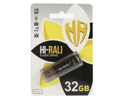 USB Flash Drive 32Gb Hi-Rali Stark series Black, HI-32GBSTBK