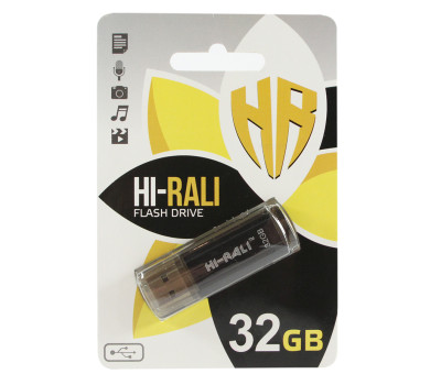 USB Flash Drive 32Gb Hi-Rali Stark series Black, HI-32GBSTBK USB Flash Drive 32Gb Hi-Rali Stark series Black, HI-32GBSTBK