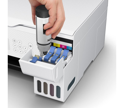 БФП струменевий кольоровий A4 Epson L3266, White, WiFi, 5760х1440 dpi, (C11CJ66411)
