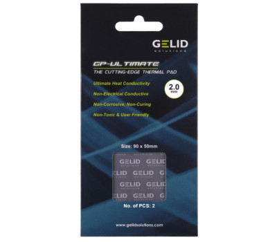 Термопрокладка GELID Solutions GP-Ultimate, 15 Вт/ мК, 9х5 см, 2 мм, 2 шт (TP-VP04-D)