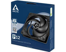 Вентилятор 120 мм, Arctic P12, Black, 120х120х25 мм, 1800 об/ хв, 3-pin, (ACFAN00118A)