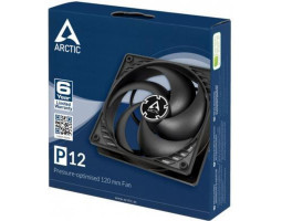Вентилятор 120 мм, Arctic P12, Black, 120х120х25 мм, 1800 об/ хв, 3-pin, (ACFAN00118A)