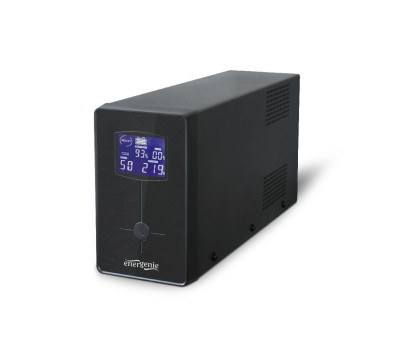 Джерело безперебійного живлення EnerGeni EG-UPS-031, LCD дисплей, 650 VA, Black