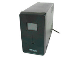 Джерело безперебійного живлення EnerGeni EG-UPS-033, LCD дисплей, USB порт, 1200 ВA, Black