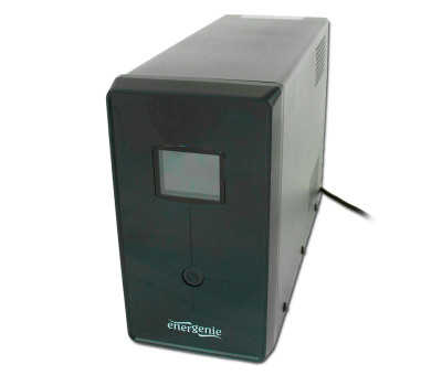 Джерело безперебійного живлення EnerGeni EG-UPS-033, LCD дисплей, USB порт, 1200 ВA, Black Джерело безперебійного живлення EnerGeni EG-UPS-033, LCD дисплей, USB порт, 1200 ВA, Black