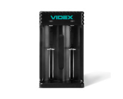 Зарядний пристрій Videx L201, Black, 2 x Li-ion/ IMR (1000 mAh, 4.2V), microUSB (5V/ 2A), LED індикато-foto2