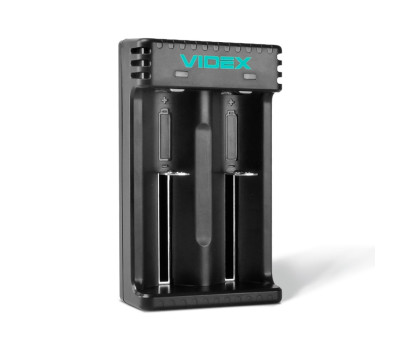 Зарядний пристрій Videx L201, Black, 2 x Li-ion/ IMR (1000 mAh, 4.2V), microUSB (5V/ 2A), LED індикато Зарядний пристрій Videx L201, Black, 2 x Li-ion/ IMR (1000 mAh, 4.2V), microUSB (5V/ 2A), LED індикато
