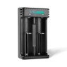Зарядний пристрій Videx L201, Black, 2 x Li-ion/ IMR (1000 mAh, 4.2V), microUSB (5V/ 2A), LED індикато