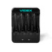 Зарядний пристрій Videx N401, Black, 4 x AA/ AAA Ni-MH/ Cd (300 mAh, 2.96V), microUSB (5V/ 1A), LED інд Зарядний пристрій Videx N401, Black, 4 x AA/ AAA Ni-MH/ Cd (300 mAh, 2.96V), microUSB (5V/ 1A), LED інд