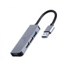 Концентратор USB 3.0 Cablexpert UHB-U3P1U2P3-01 4 порти, 1 х USB 3.1 Gen1 (5 Gbps), 3 х USB 2.0, мет